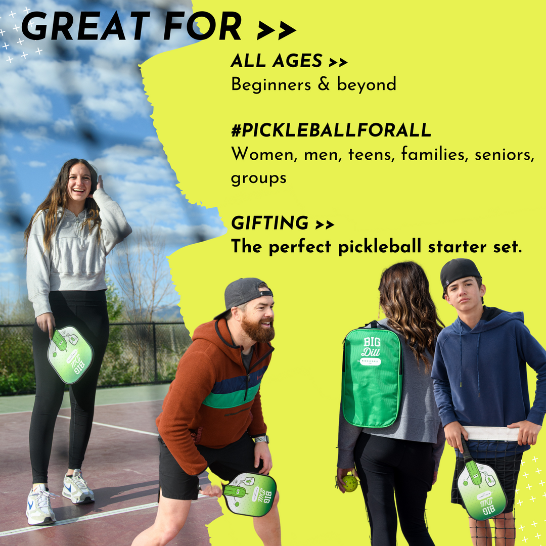 Original Carbon Fiber Pickleball Paddles Set with 2 Paddles, 2 Pickleballs, Bag & Covers - USA Pickleball Approved