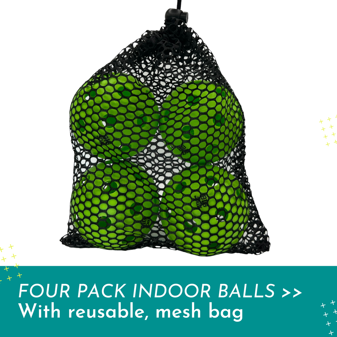 Big Dill Pickleball Co. Relish Indoor Pickleballs with 26 Holes (Pack of 4)
