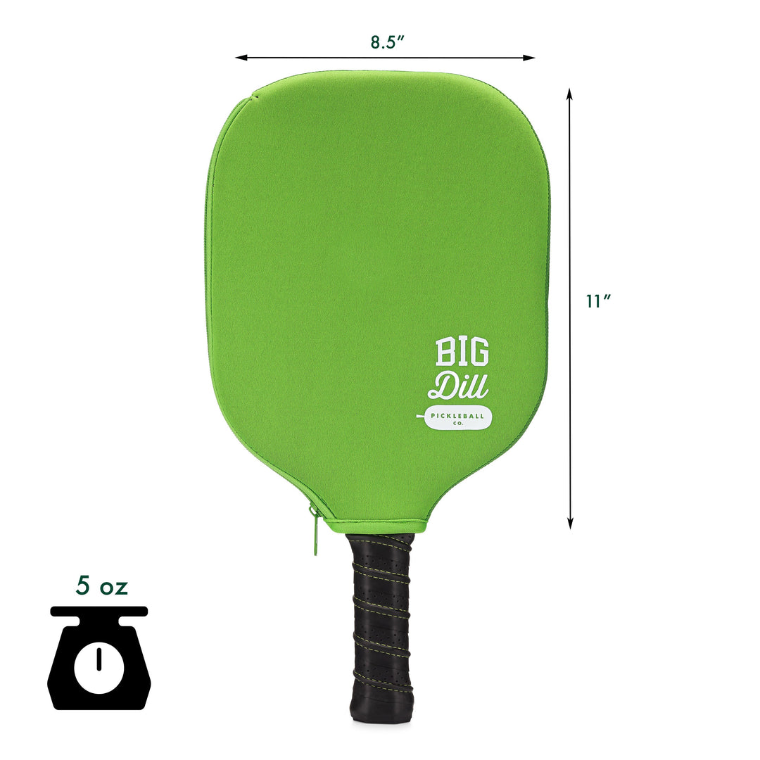 Big Dill Pickleball Co. Neoprene Pickleball Paddle Cover (Green)
