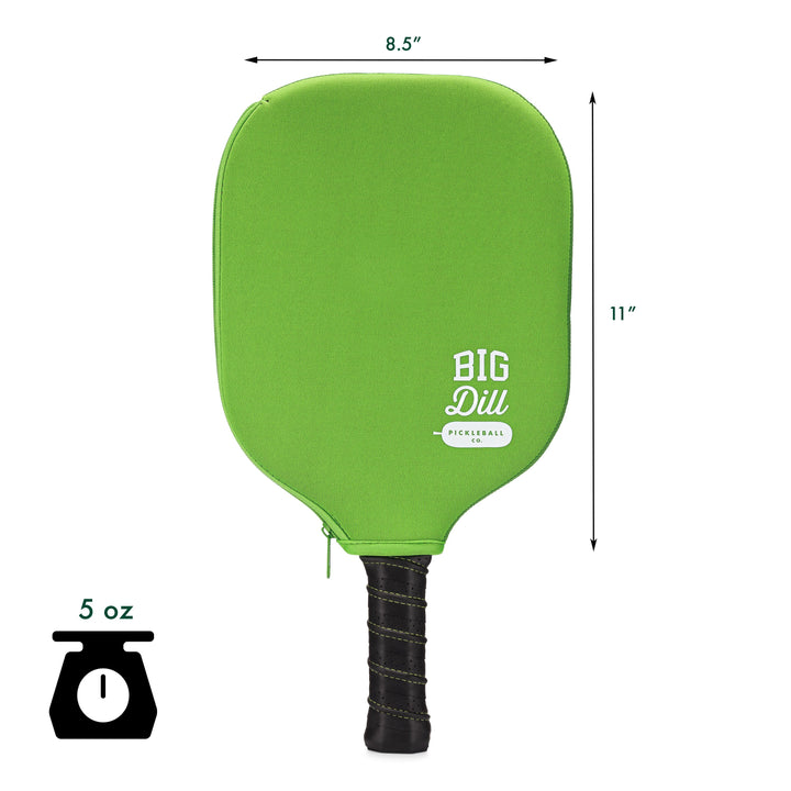 Big Dill Pickleball Co. Neoprene Pickleball Paddle Cover (Green)