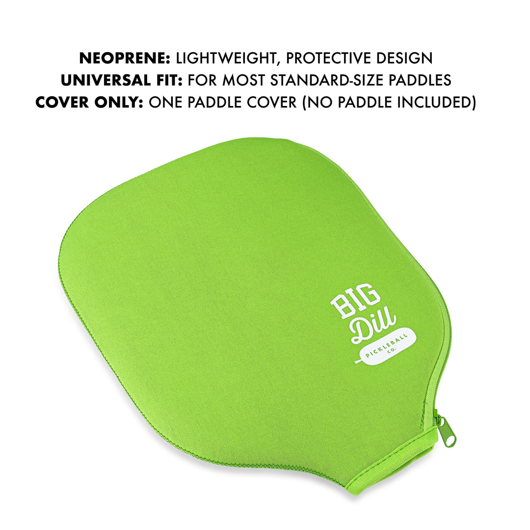 Big Dill Pickleball Co. Neoprene Pickleball Paddle Cover (Green)