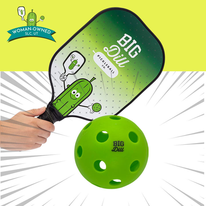 Big Dill Pickleball Co. Relish Indoor Pickleballs with 26 Holes (Pack of 4)