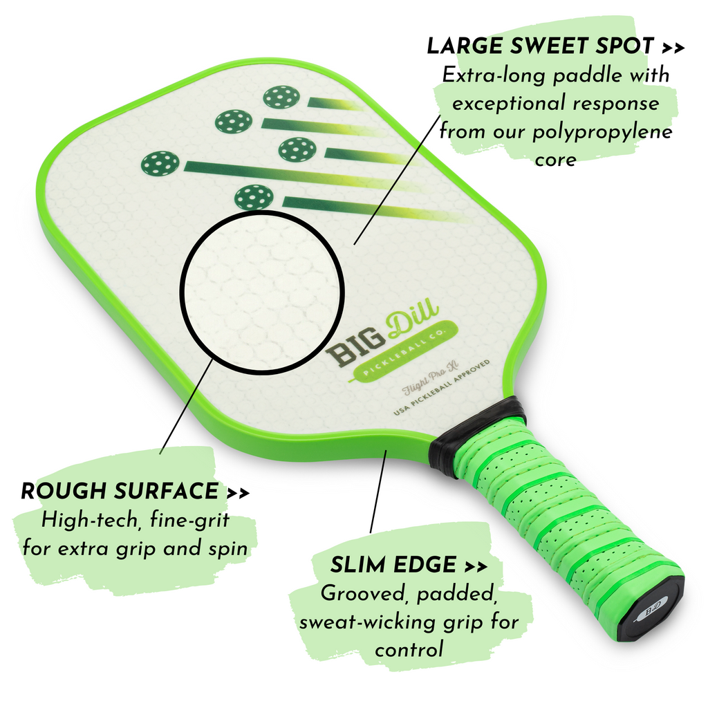 Flight Pro XL Fiberglass Pickleball Paddle with Neoprene Cover