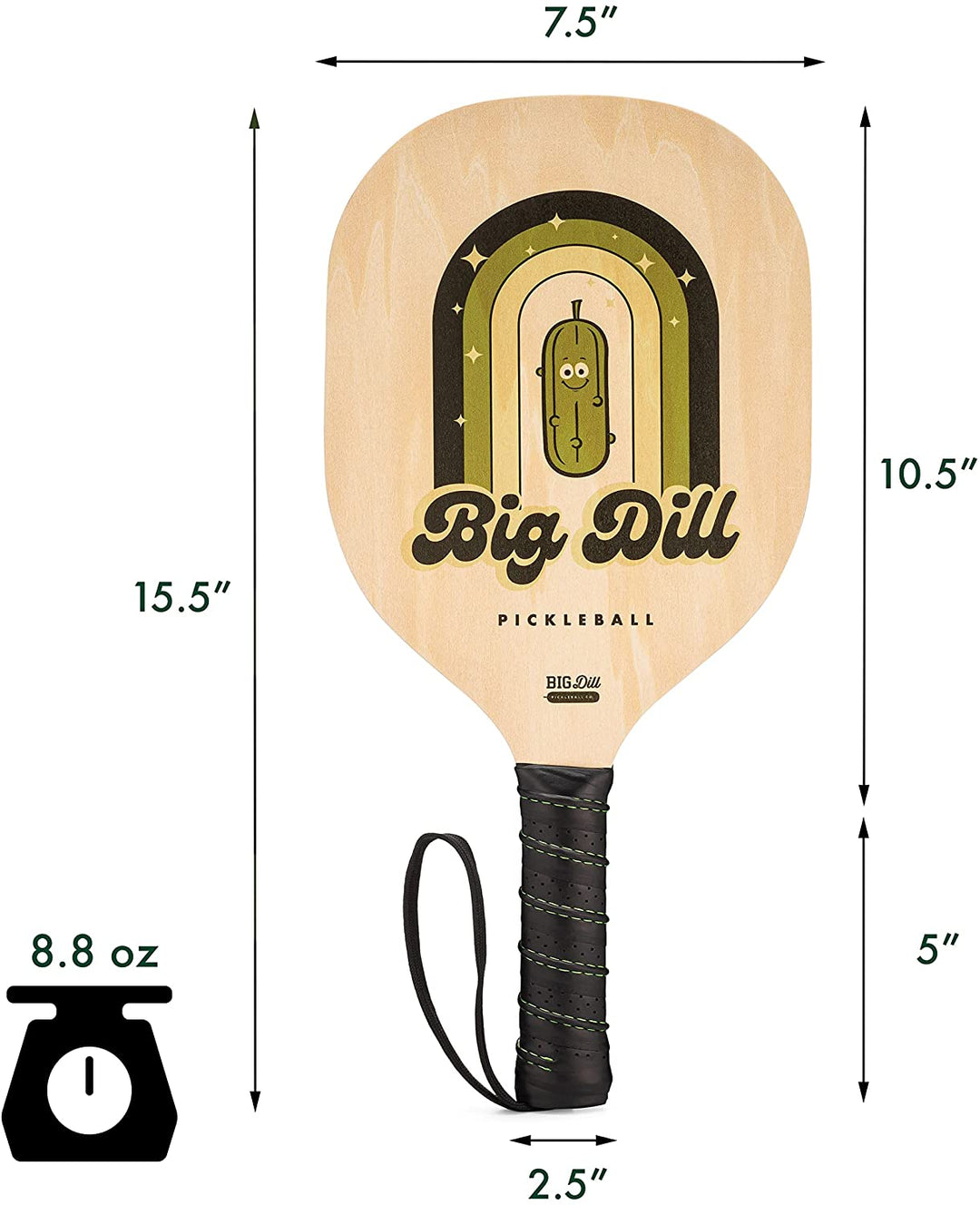 Superstar Wooden Pickleball Paddle Set of 4 Pickleball Paddles, 4 Balls & Bag - Best Beginner Starter 4-Pack of Pickleball Paddles