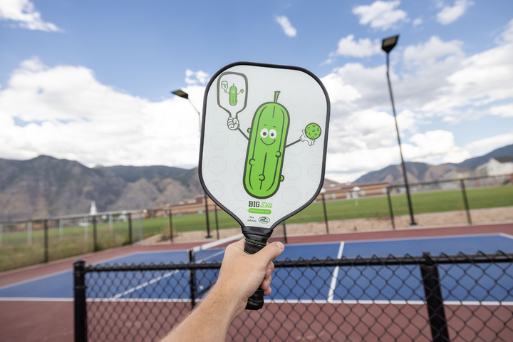 Infinity Fiberglass Composite Pickleball Paddle On The Court