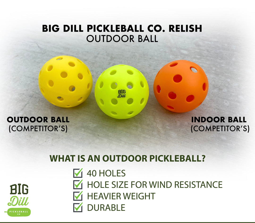 Big Dill Pickleball Co. Relish Outdoor Pickleball Balls (Pack of 4)